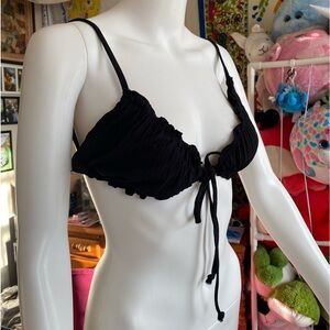Black bikini top size medium